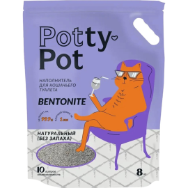 Наполнитель для кошачьего туалета «Potty-Pot» Натуральный, PPB10N, 10 л