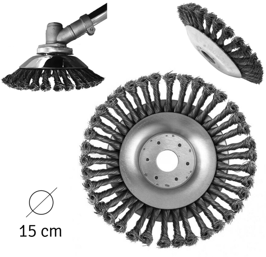 Металлический диск щетка для триммеров и газонокосилок SiPL
