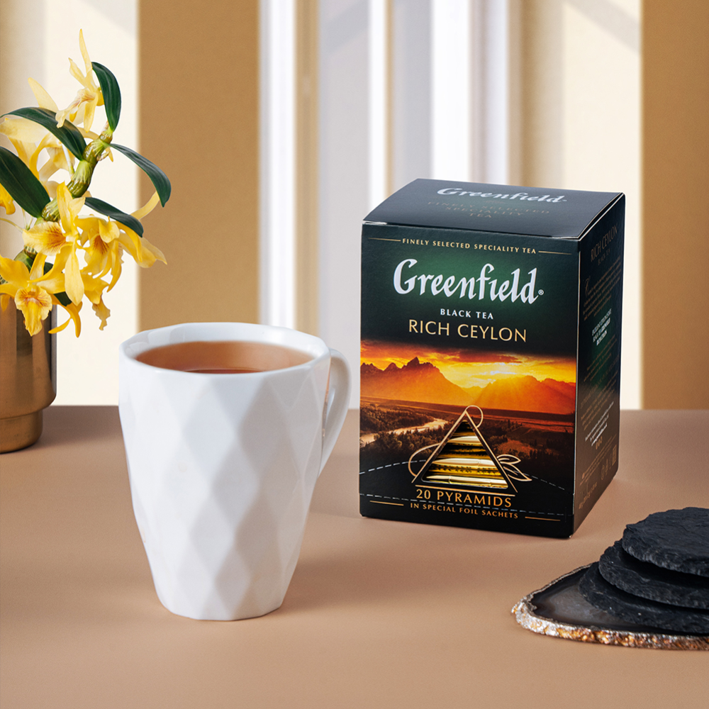Чай черный «Greenfield» Rich Ceylon, 20 пирамидок #3