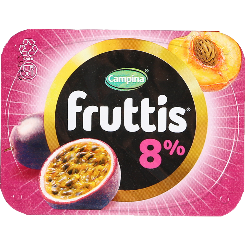 Йогуртный продукт «Fruttis» персик-маракуйя, вишня, 8%, 115 г #5