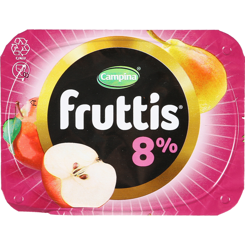 Йогуртный продукт «Fruttis» груша, яблоко, клубника, 8%, 115 г #4