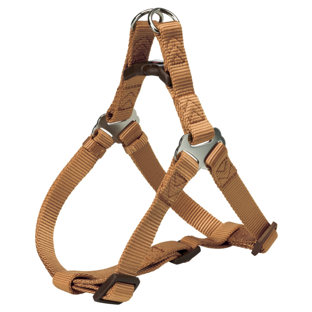 Картинка товара Шлея для собак «Trixie» Premium One Touch harness, размер S, карамель