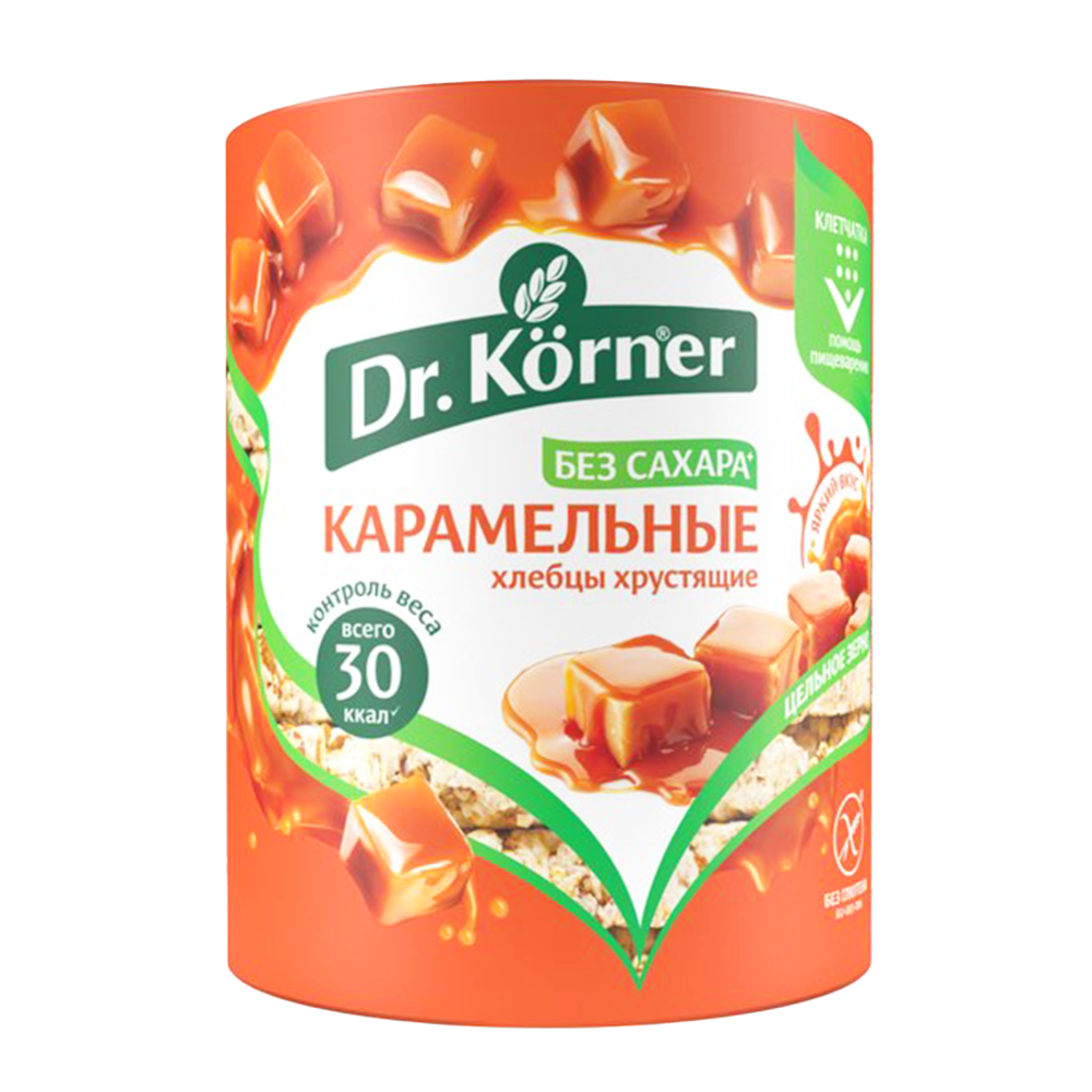 Хлебцы ку­ку­руз­но-ри­со­вые «Dr.Korner» ка­ра­мель­ные, 80 г