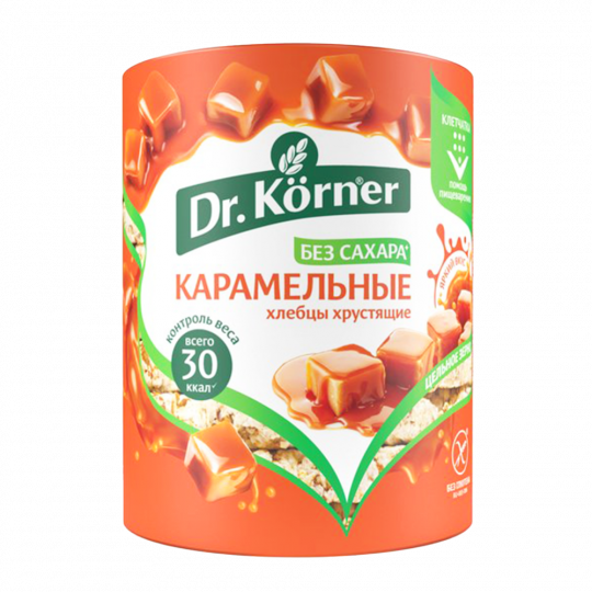 Хлебцы кукурузно-рисовые «Dr.Korner» карамельные, 80 г