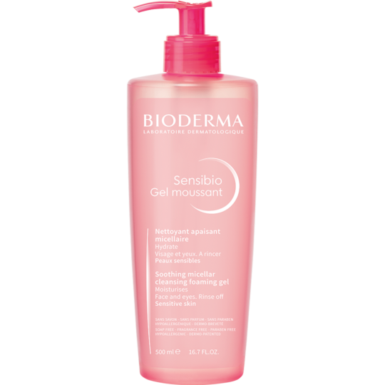 Гель для умывания «Bioderma» Sensibio Gel Moussant с помпой, 500 мл