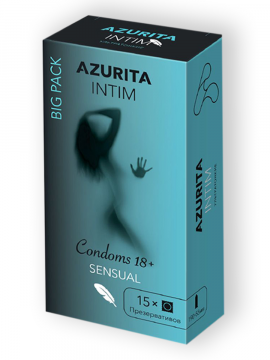 Презервативы ультратонкие с гиалуроновой смазкой Azurita Intim 15 шт./упак.