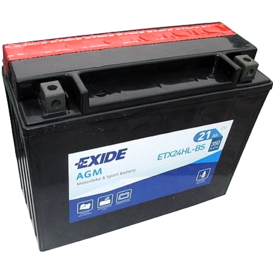 Мотоаккумулятор «Exide» ETX24HLBS, 21Ah