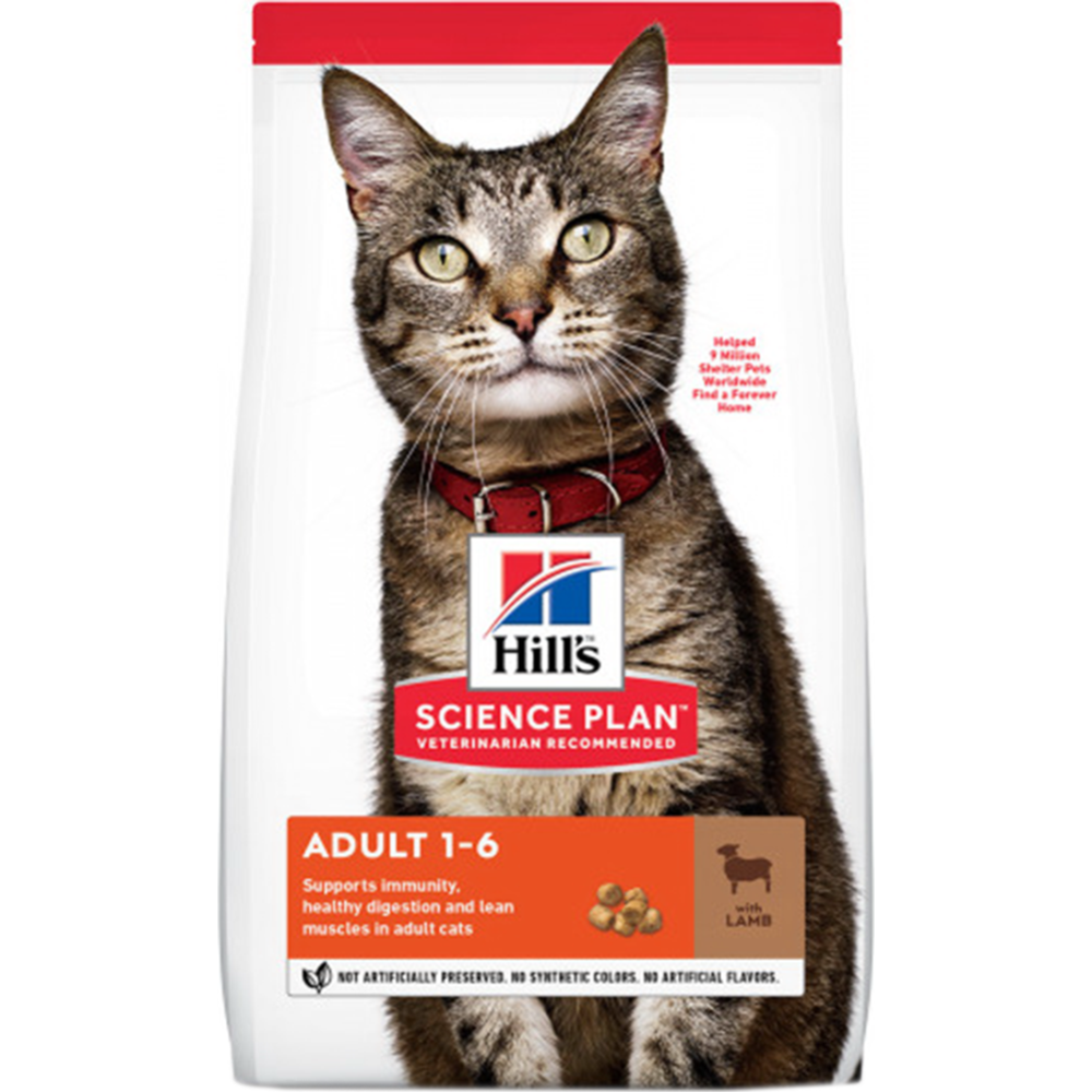 Корм для кошек «Hill's» Science Plan, 604175 SP, с ягненком, 10 кг
