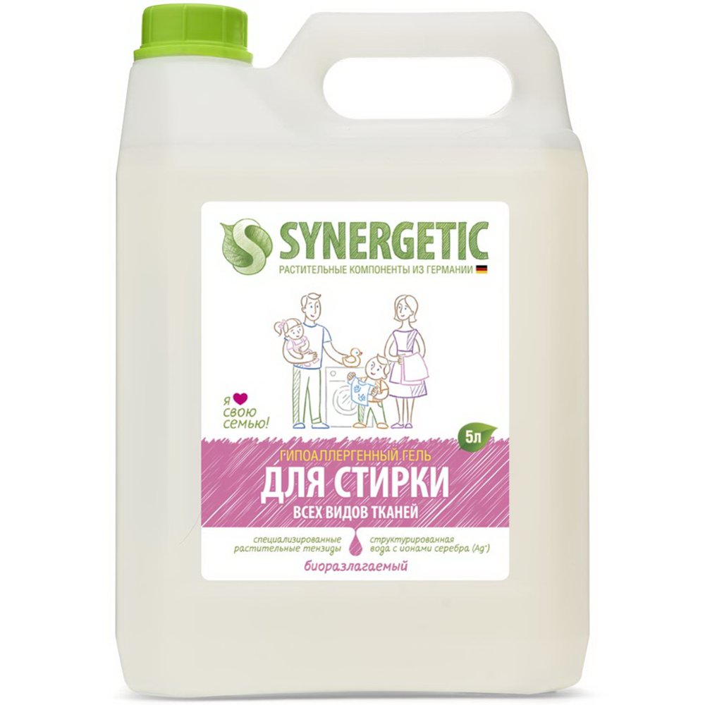 Гель для стирки «Synergetic» универсальный, 5 л