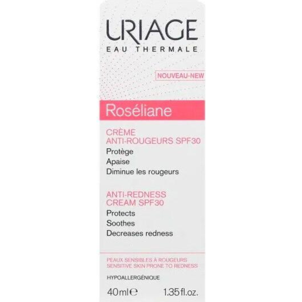 Средство после загара «Uriage» Roseliane Creme Anti-Rougeurs Spf30, против покраснений, 40 мл
