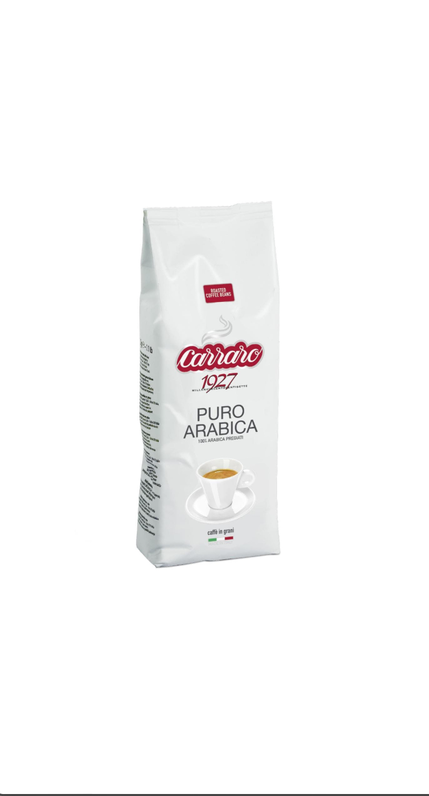 Кофе в зернах Carraro puro arabica 500гр