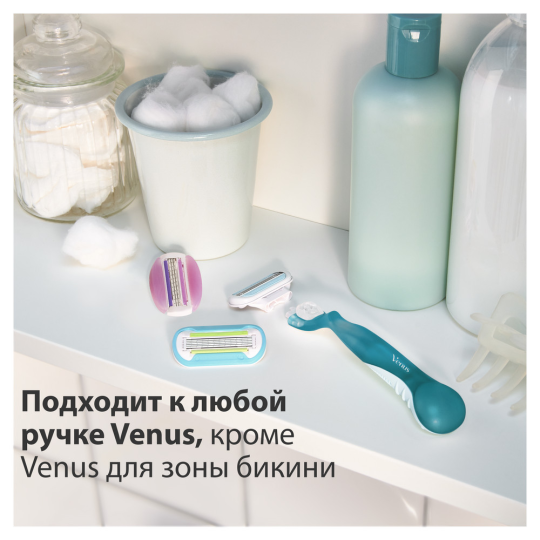 Сменные кассеты / лезвия для бритья женские Gillette Venus Smooth 6 шт.