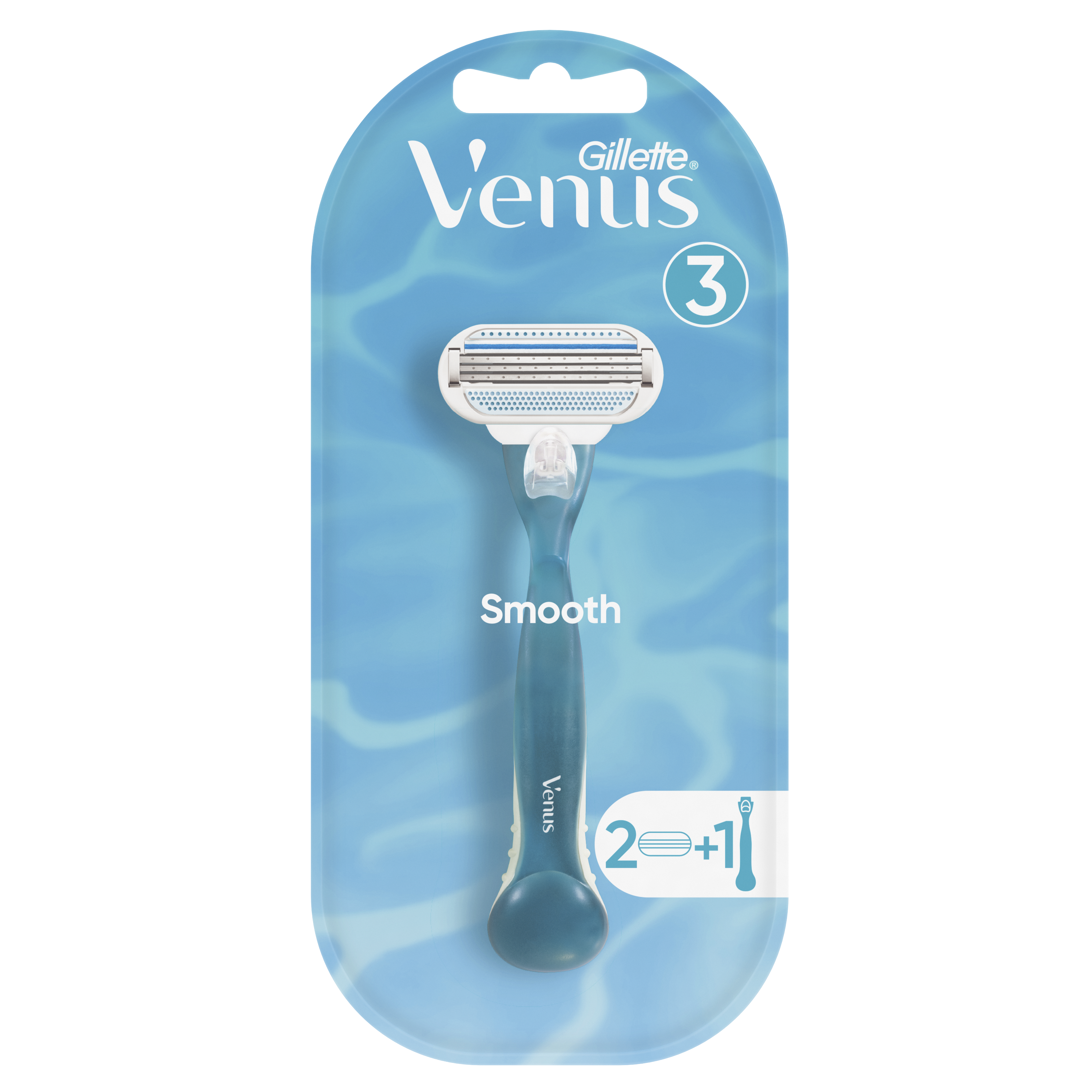 Бритва / станок для бритья женский Gillette Venus Smooth с 2 кассетами