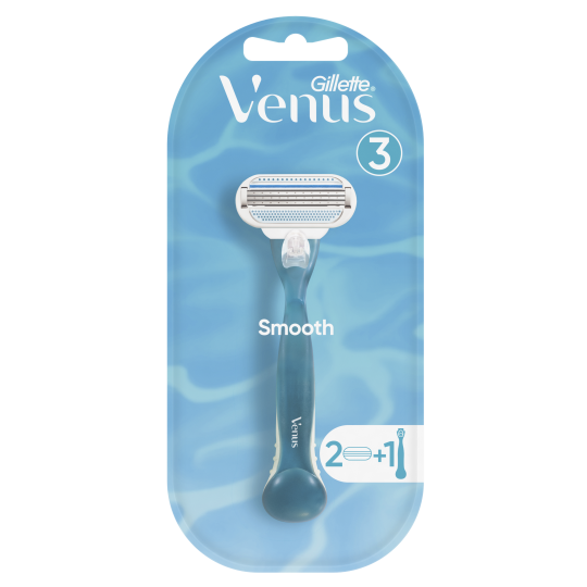 Бритва / станок для бритья женский Gillette Venus Smooth с 2 кассетами