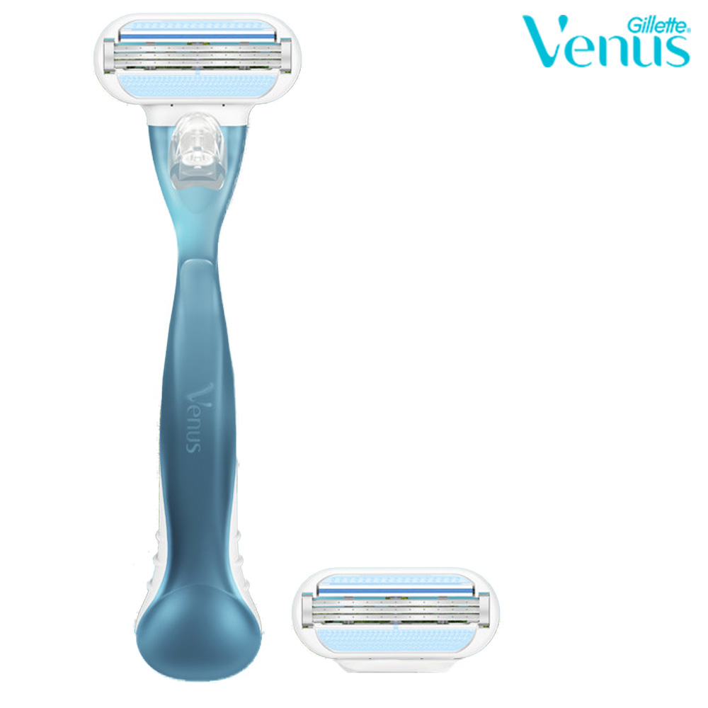 Бритва / станок для бритья женский Gillette Venus Smooth с 2 кассетами