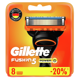 Смен­ные кас­се­ты / лезвия для бритья муж­ские Gillette Fusion 5 Power 8 шт.