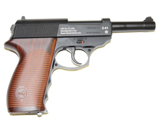 Пистолет пневматический BORNER C41(Walther P38), (до 3 дж, металл), кал. 4,5 мм