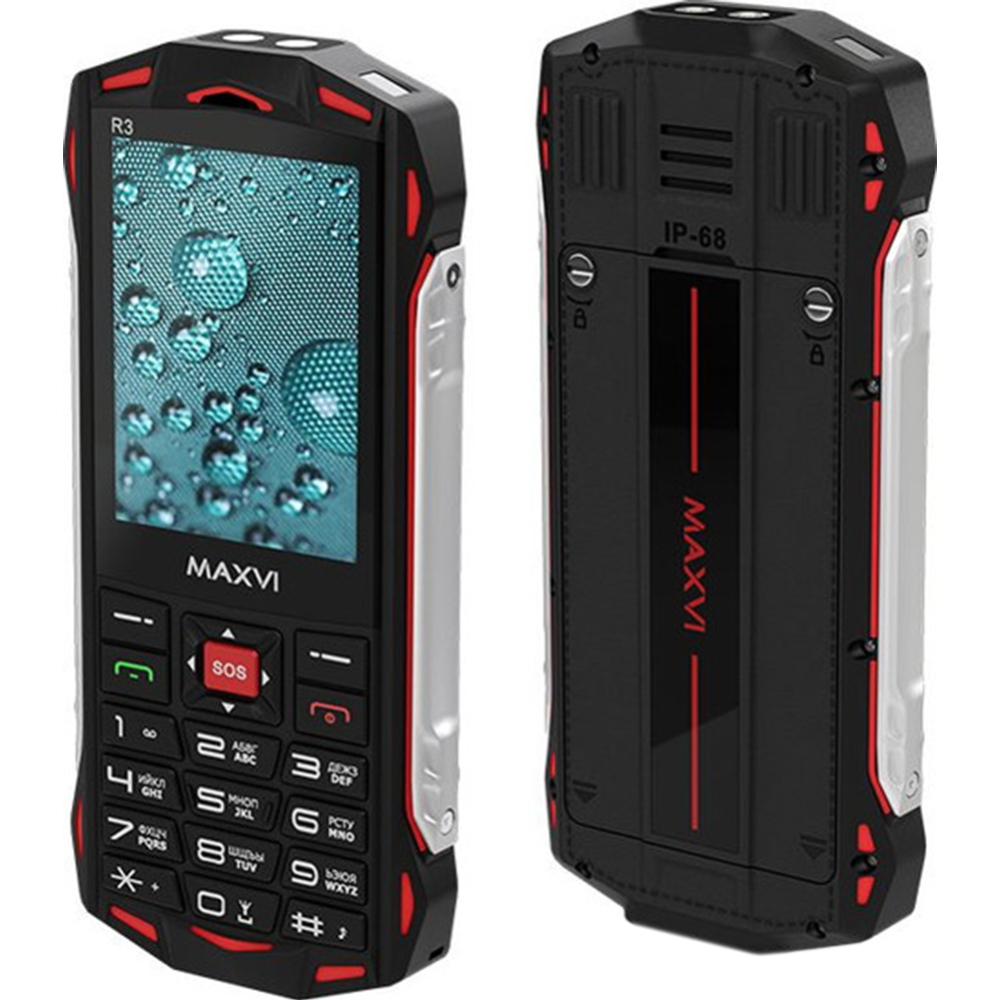Мобильный телефон «Maxvi» R3, красный