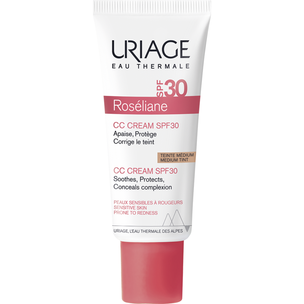 Солнцезащитный крем для лица «Uriage» Roseliane Сс Creme Anti-Rougeurs Spf30, против покраснений, 40 мл