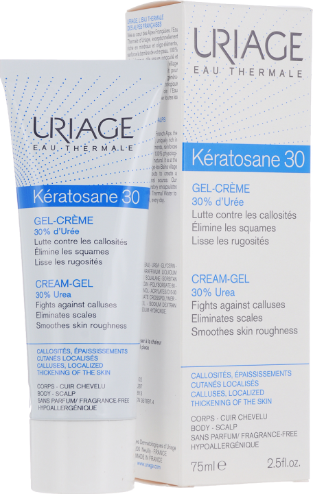 Uriage Гель-крем для тела KERATOSANE 30 GEL CREME, 75 мл