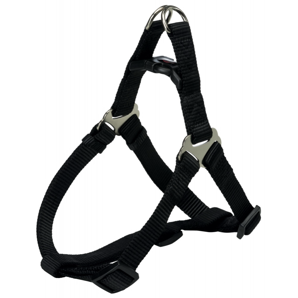Шлея для собак «Trixie» Premium One Touch harness, размер М, черный