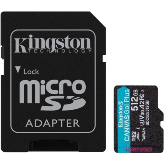 Карта памяти «Kingston» Canvas Go Plus, SDCG3/512GB