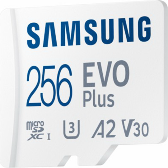 Карта памяти «Samsung» EVO Plus microSDXC 256GB + адаптер, MB-MC256KA/RU