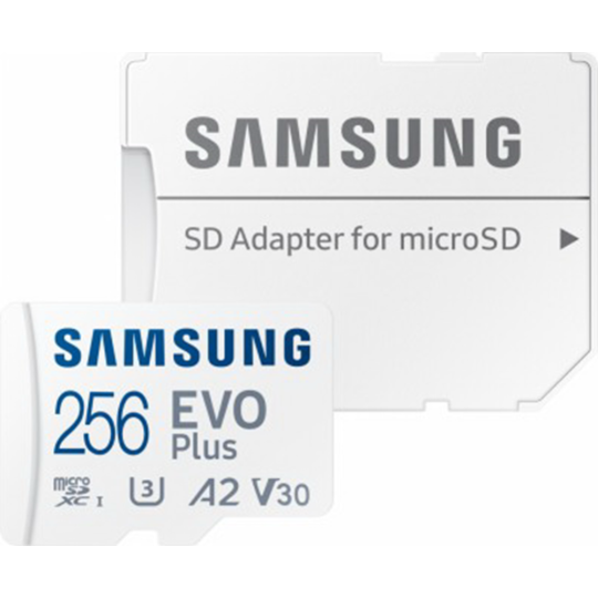 Карта памяти «Samsung» EVO Plus microSDXC 256GB + адаптер, MB-MC256KA/RU