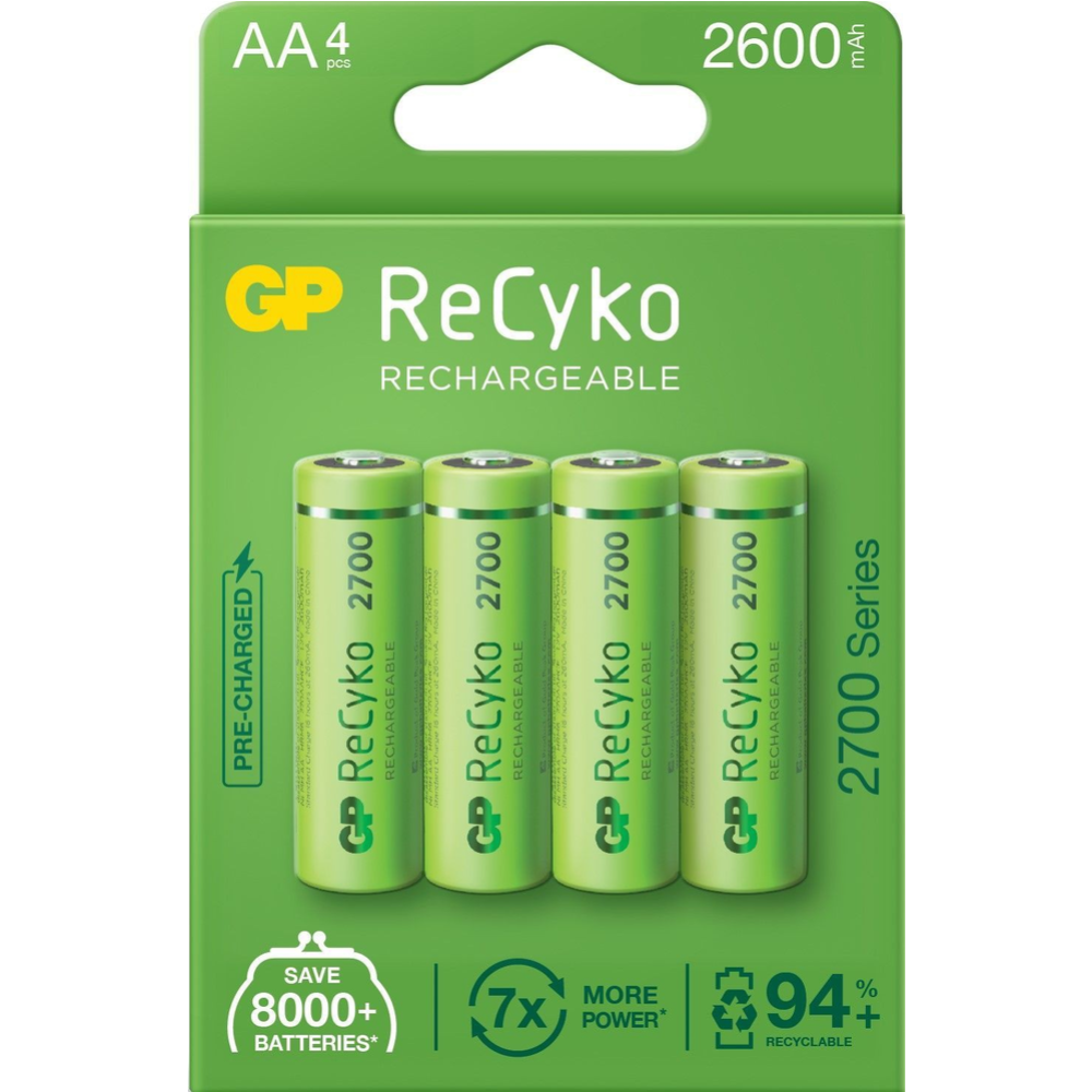 Аккумулятор «GP» 2700 mAh AAHC-4BP, 4 шт