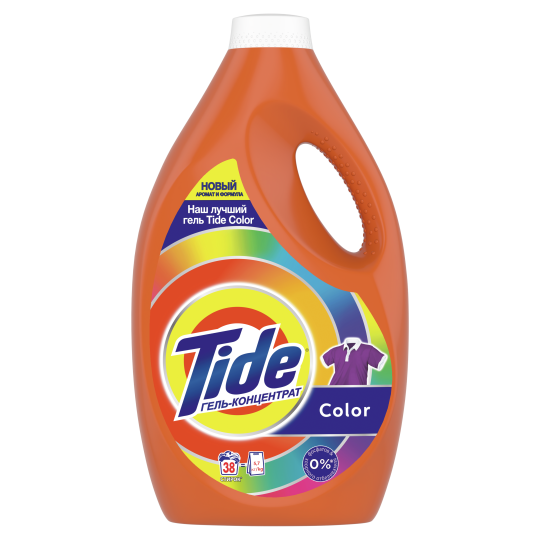 Порошок жидкий / Гель-концентрат для стирки белья Tide Color 2,47 л