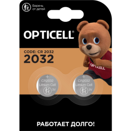 Батарейки «Opticell» Specialty, CR2032, 2 шт