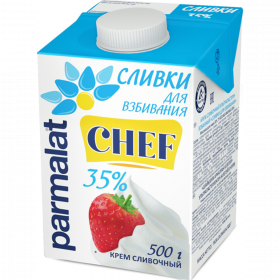 Сливки «Parmalat» уль­тра­па­сте­ри­зо­ван­ные, 35%, 500 г