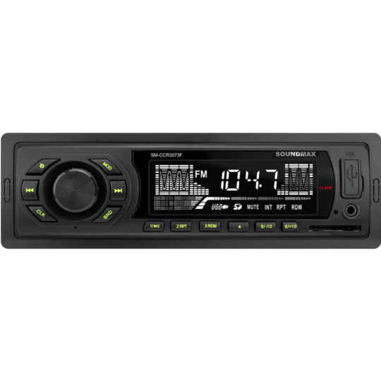 Автомагнитола «Soundmax» SM-CCR3073F, черный