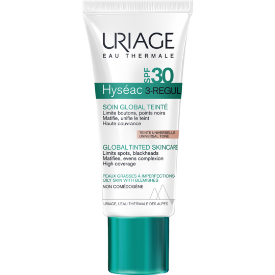 Тональный крем «Uriage» Hyseac 3Regul Soin Global Teinte Spf30, 40 мл