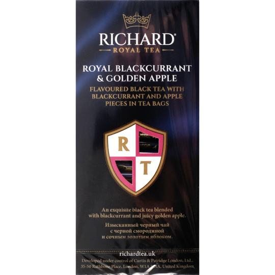 Чай черный «Richard» Royal Blackcurrant & Golden Apple, 25х1.7 г