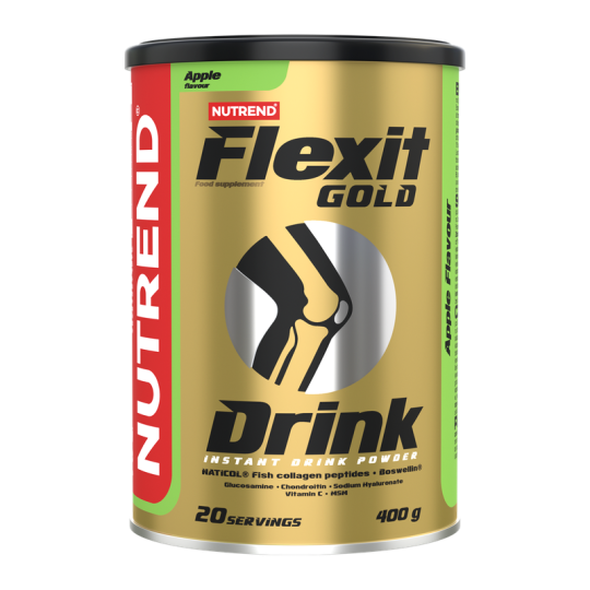 Витамины для суставов и связок FLEXIT GOLD DRINK Nutrend 400 г, яблоко