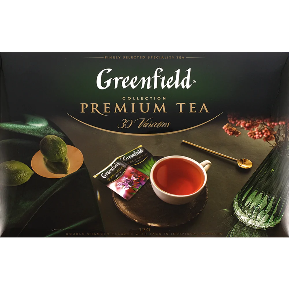 Набор чая пакетированный Ассорти Greenfield Premium tea Collection 24 вида 96 шт 167,2 г