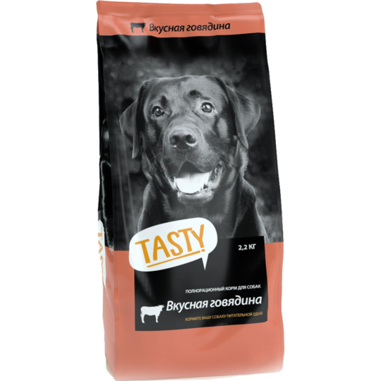 Корм для собак «Tasty Dog» говядина, 2.2 кг