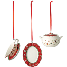 Набор елочных игрушек «Villeroy & Boch» Toys Delight Decoration, Предметы сервировки, 14-8659-6666, 3 шт