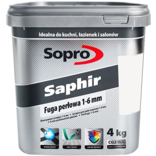 Фуга «Sopro» Saphir 9500/4, белая, 4 кг