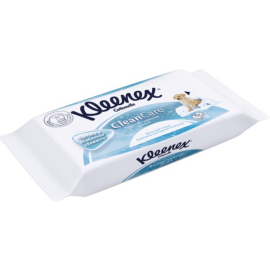 Влажная туалетная бумага «Kleenex» белая, влажная