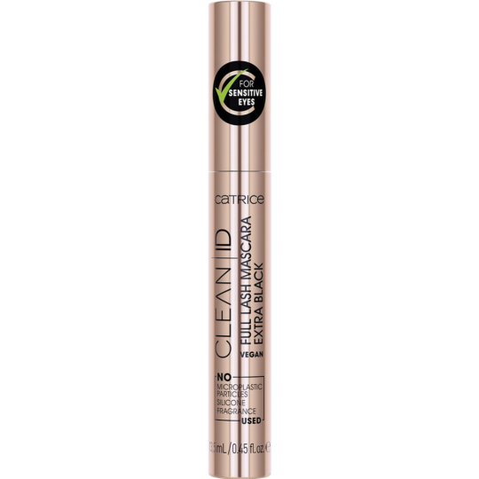 Тушь для ресниц «Catrice» Clean ID Full Lash Mascara Extra Black, черный, 13.5 мл