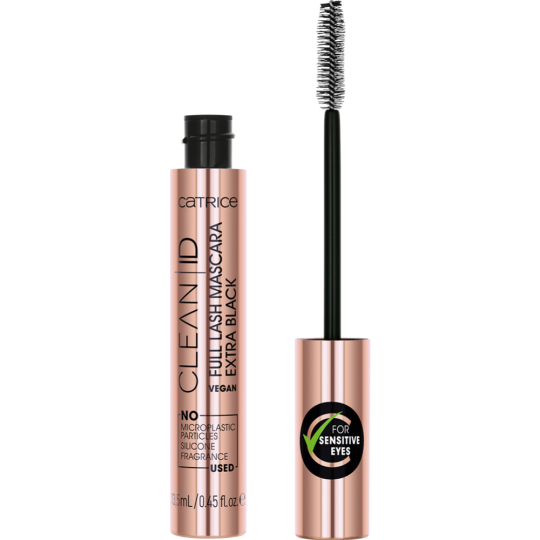 Тушь для ресниц «Catrice» Clean ID Full Lash Mascara Extra Black, черный, 13.5 мл