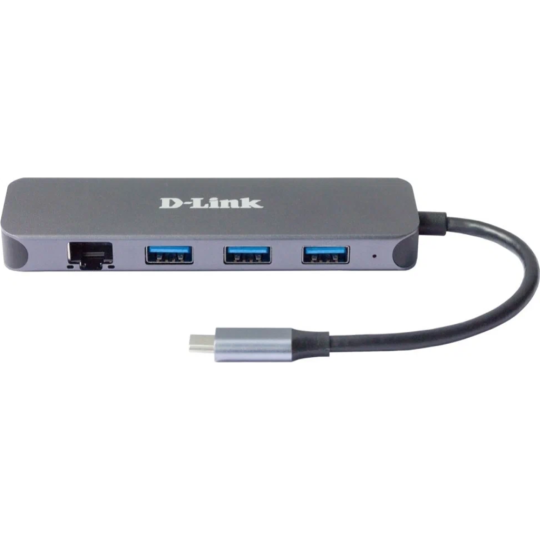 Док-станция «D-Link» DUB-2334/A1A, USB Type-C, 3 x USB3.0, USB Type-C/PD 3.0, GE