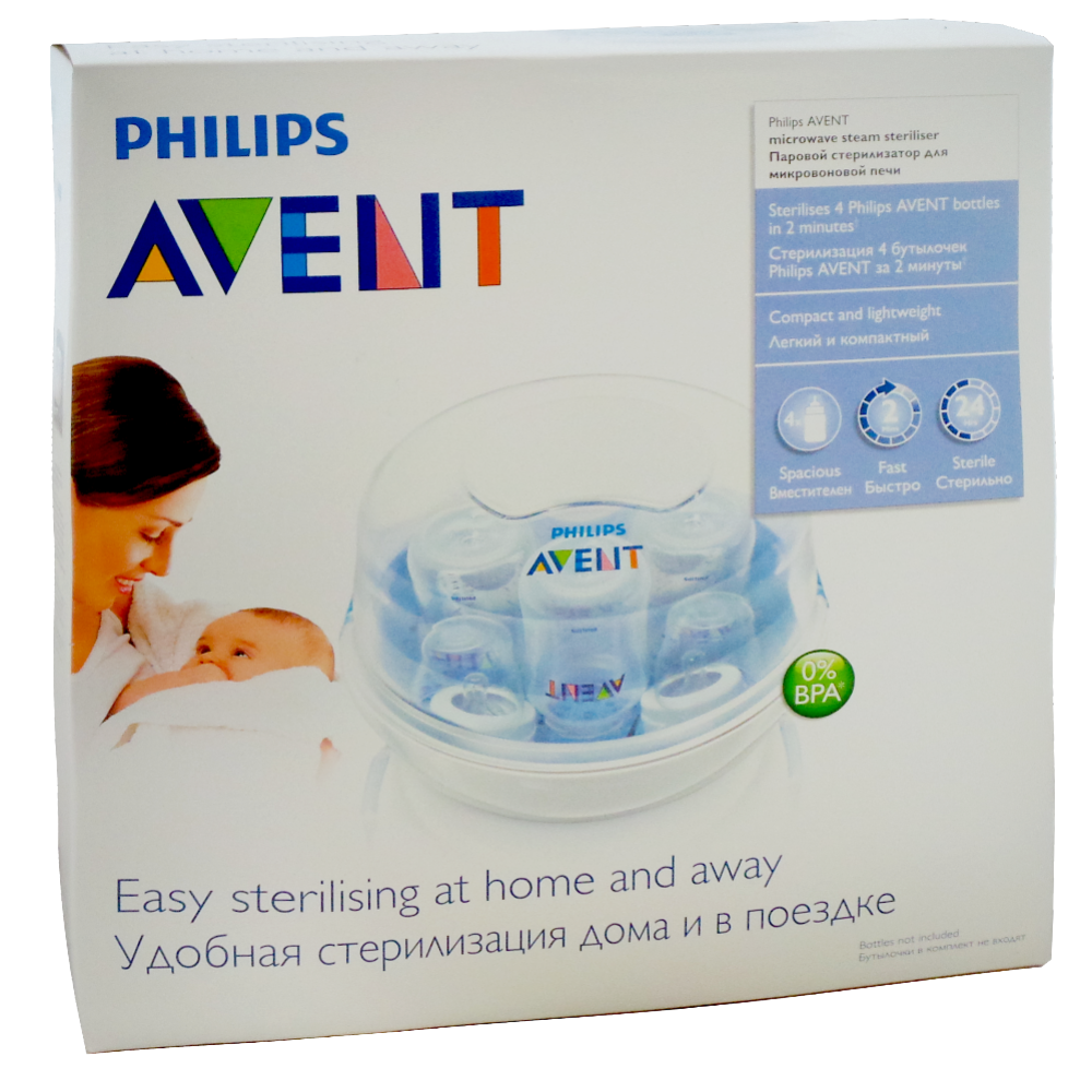 Паровой стерилизатор для микроволновой печи «Philips Avent» без бутылочек  купить в Минске: недорого, в рассрочку в интернет-магазине Емолл бай