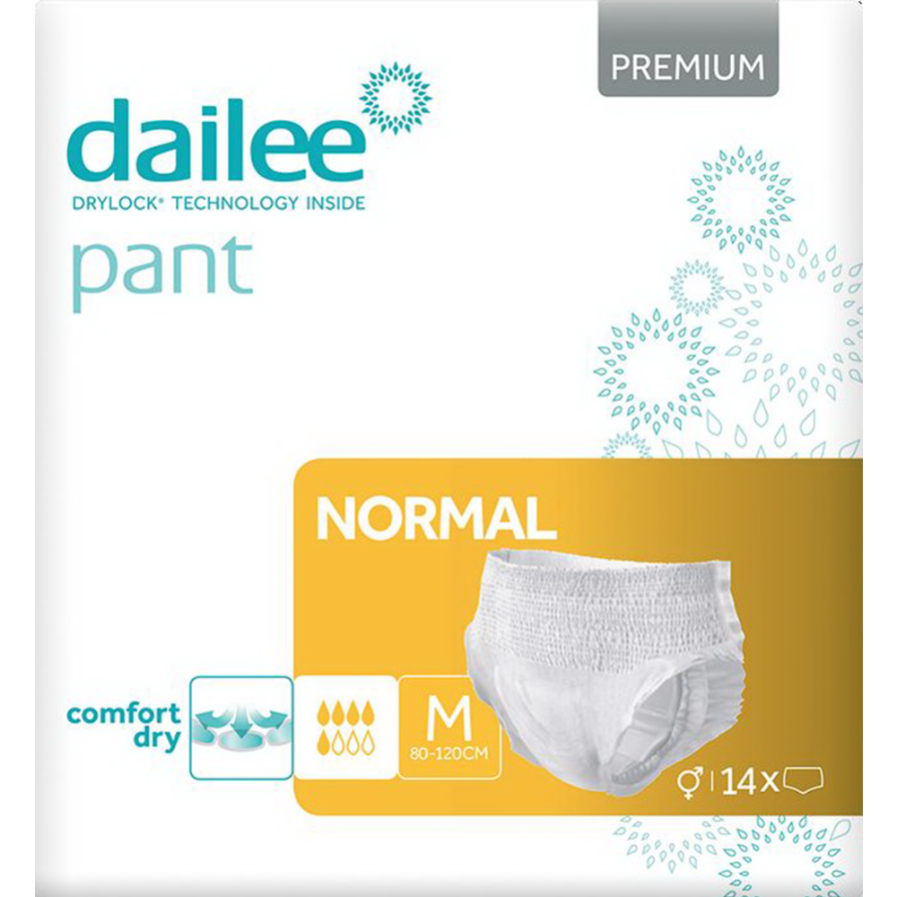 Подгузники для взрослых «Dailee» Premium Normal M, 14 шт