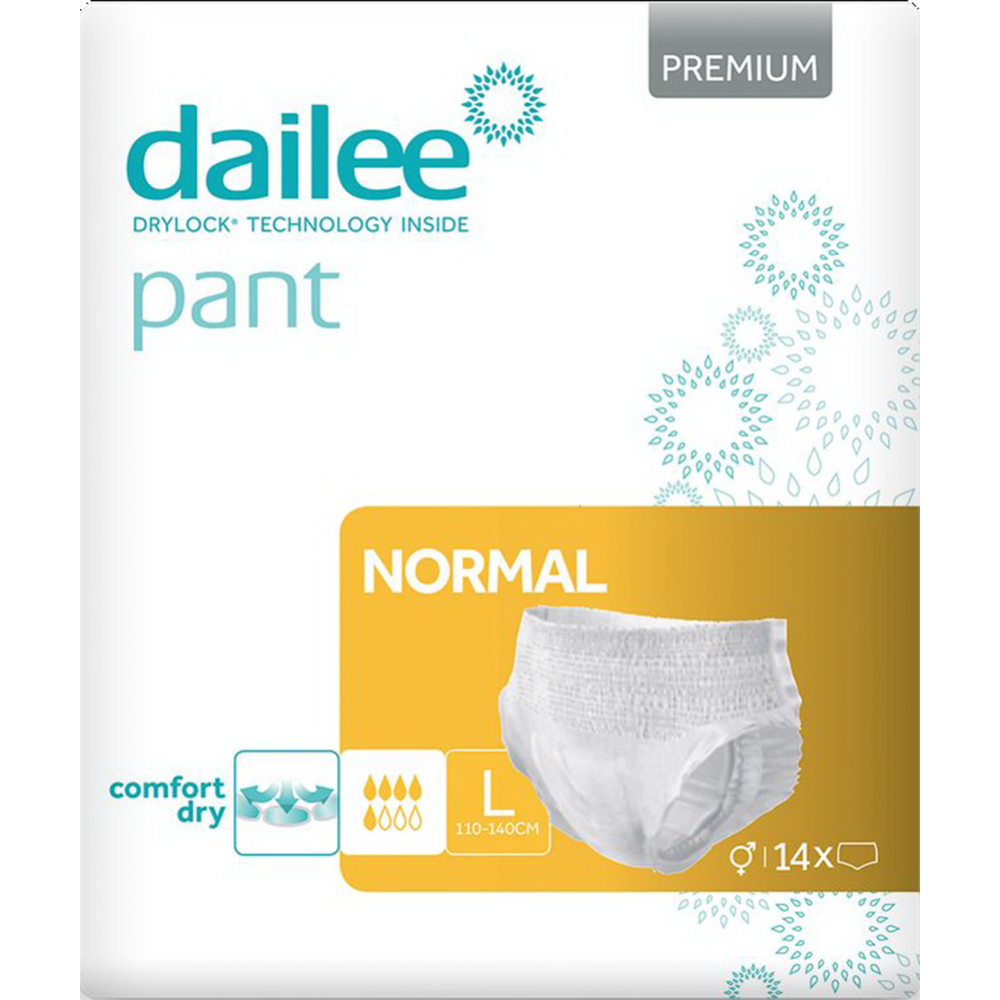 Подгузники для взрослых «Dailee» Premium Normal L, 14 шт