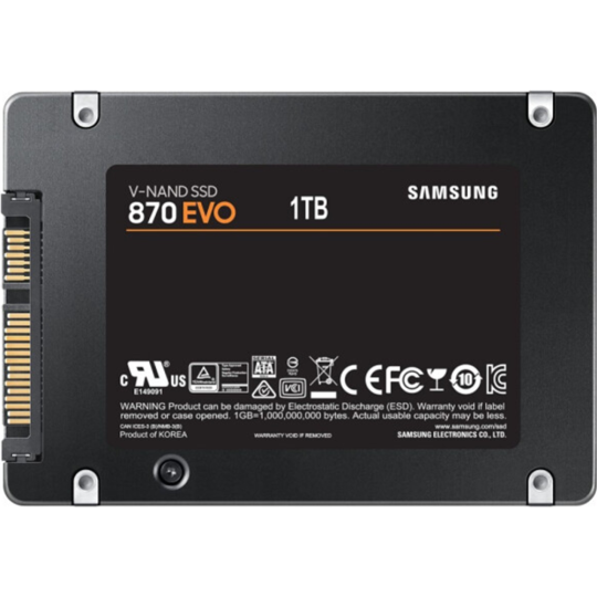 Жесткий диск «Samsung» 870 Evo 1TB 2.5 SATA, MZ-77E1T0B/EU