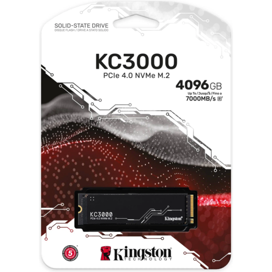 SSD диск «Kingston» KC3000 4096G, SKC3000D/4096G