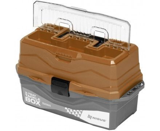 Ящик для снастей трехполочный NISUS Tackle Box, Золотой